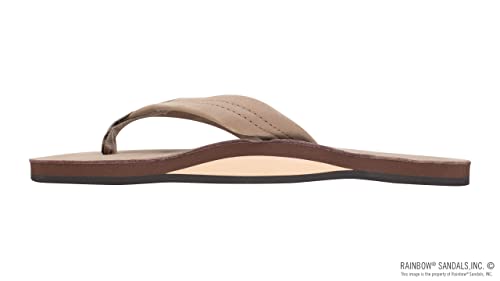 Rainbow Sandals Premier Single Layer Wide Strap - Men's Dark Brown Medium2