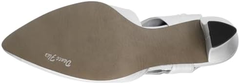 Easy Street Women's Venue Dress Shoe Pump, Silver Satin/Gore, 11 Wide | Image 4