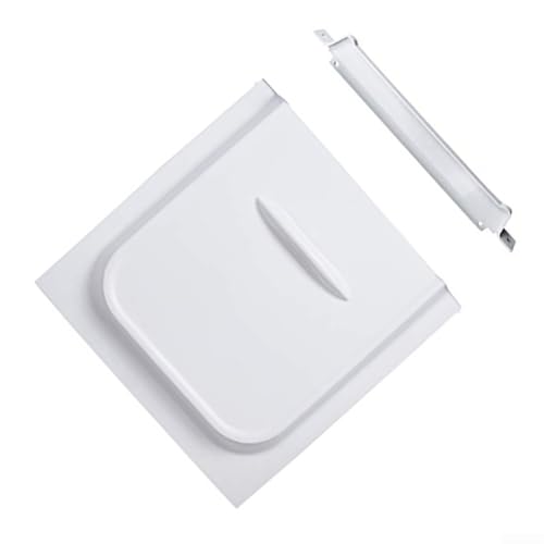 Yuanpgky Glissière de porte de véhicule récréatif avec butée coulissante, panneau de rechange en plastique blanc de 30,5 cm, pour remorques et camping-cars, facile à installer (blanc)
