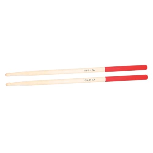 Baquetas ERINGOGO de madera arce 40.6 cm rojas 1 par miniatura 1