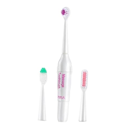 MUCKLILY Electric Toothbrush with Replacement Brush Heads Lightweight Portable Oral for Adults for Gums Durable