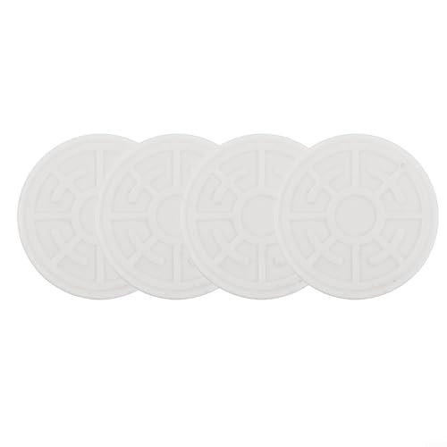 Zilimontt Gate Silikon-Wandschutz, 4 Stück, Stanzung, rutschfeste Pads zum Schutz von Wänden und Türen vor Kratzern und Dellen von Haustieren oder Hunden, langlebig, Weiß (weiß)