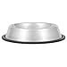 Jeffers No Skid No Tip Stainless Steel Pet Bowls for Dogs & Cats - Non-Slip Food & Water Feeder Dish with Black Rubber Base, Durable Easy to Clean Feeding Bowl for Indoor & Outdoor Use - 1/2 Pint