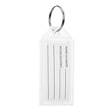 KICHOUSE Etiquetas Numeradas para Llaves Tapa Abatible, 30 Piezas de Plástico Duradero, para Clasificación y Organización en Viajes, Oficinas y Hoteles