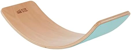 ECR4Kids Balance Board with Felt Base, Montessori Toy, Seafoam