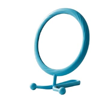 SVS ONLINE Foldable Handheld Makeup Mirror with Magnification, for Desk Make Up, Magnifying Hand Held Mirror, Double Side Folding Women Adjustable Handle Travel (Folding Hand Held Mirror (Blue))-picture-14