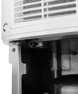 Close-up of the continuous drainage port