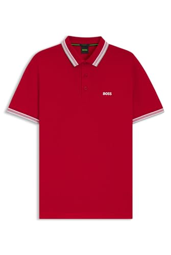 BOSS Herren Polohemd, Normal, Rot, L