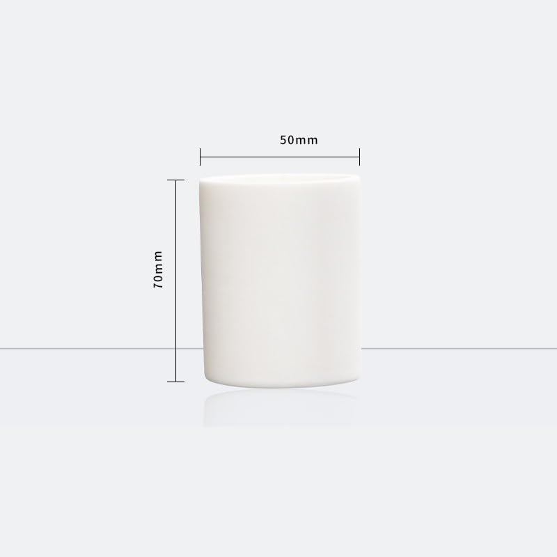 High-Temperature Alumina Corundum Crucible - 5ml to 1000ml for Lab Use, Max Temp 1600°C(100ml)