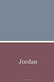  Jordan: Monogrammed Lined Journal for Girls Named Jordan
