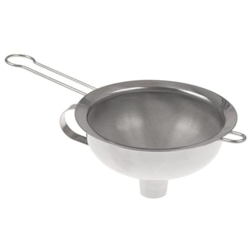 iSi Funnel & Sieve - Stainless Steel Combination Set with 700ml Capacity - Universal Fit, Compatible with Cream Whippers, Canning Jars, Bottles - Dishwasher Safe, Professional Kitchen Accessories