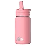 Hydrapeak 14oz Kids Insulated Water Bottle (Neon Crush, Straw Lid), Reusable Sports Water Bottle for All Ages