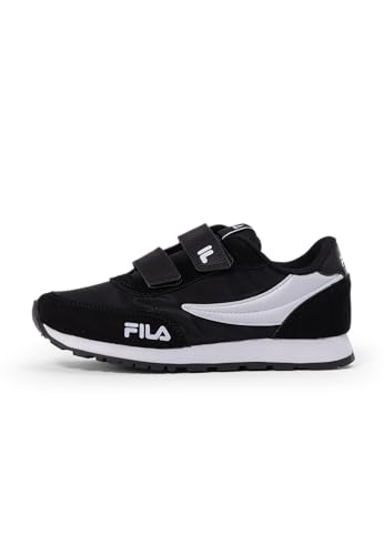 Fila - Orbit Revolution Velcro Kids, Zapatillas, Black,