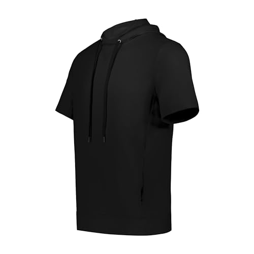 Holloway Ventura Soft Knit Short Sleeve Hoodie Black L