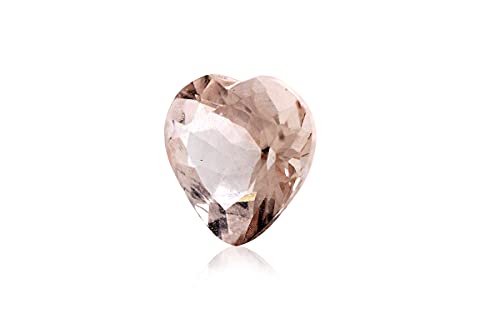 Gemvio Collections (Round, Oval, Pear, Cushion, Heart, Trillion) Aaa Clarity Single Natural Morganite Loose Gemstone (8Mm Heart Cut Morganite) #TOP1