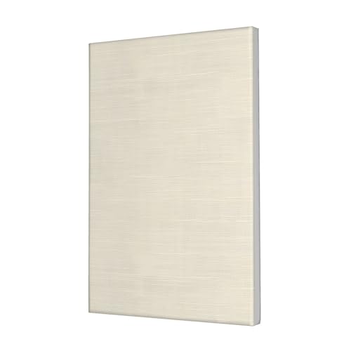 Lienzo de textura de lino Woshuwo marfil, cuadro enmarcado de 30 x 45 cm