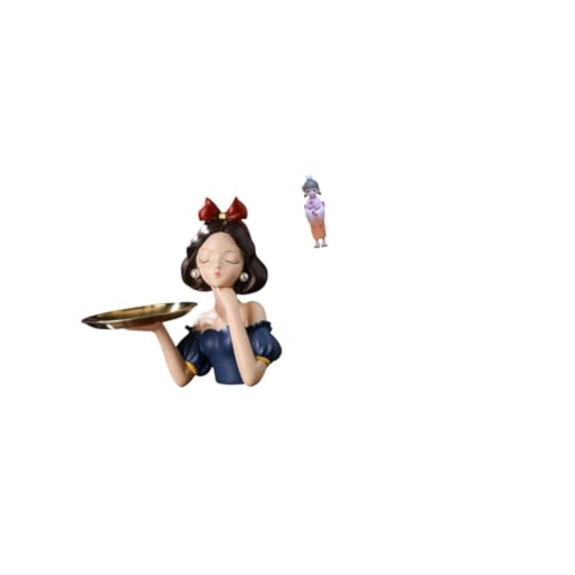 Princess Kabuki Statue Key Holder Tray