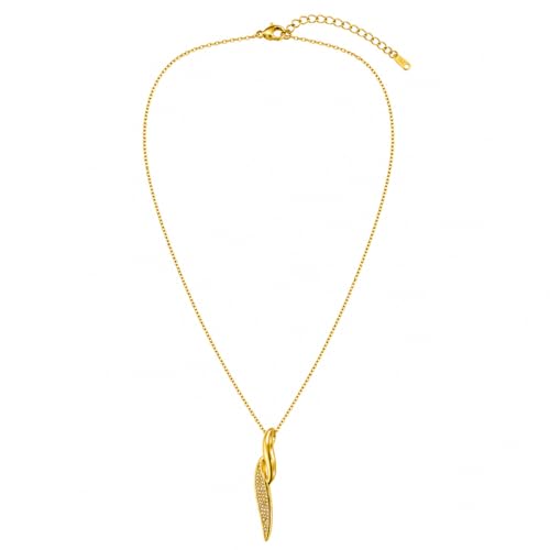Image of RIDHVEE Anti-Tarnish Gold Plated Pendant Necklace for Women & Girls | Skin Friendly Lightweight Fashion Jewellery | Elegant Minimalist Chain Necklace & Gifting