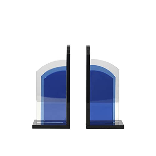 Sujetalibros de cristal resistentes y extremos de libros soporte 2