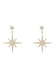  Latelita Aretes colgantes Petite Star burst en oro