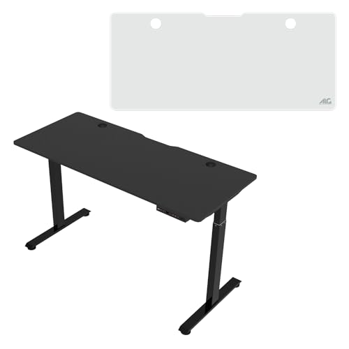 アローン(Allone) 【Amazon.co.jp限定】電動昇降式エレクトリックゲーミングデスクマットセット ホワイト 140×60×120cm ほつれ防止のステッチ加工 裏面滑り止め加工 e-sports ゲーミングルーム 白 ALGA-GMDEL14