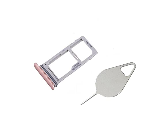 OnlyTech - Dual SIM card tray and micro SD memory card compatible with the Samsung Galaxy S9 Plus SM-G965 gold + removal tool