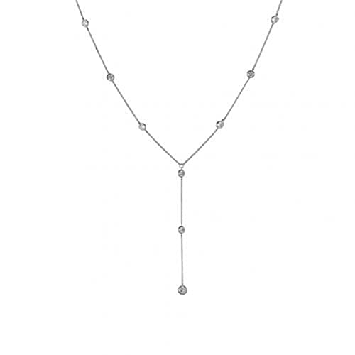 asdchZen Körperkette mit Strass eingelegt, lange Braut-Halskette, Damenkörperkette, Hochzeitsschmuck, Halskette für Frauen, Schmuck, Brautschmuck, Körperschmuck, A