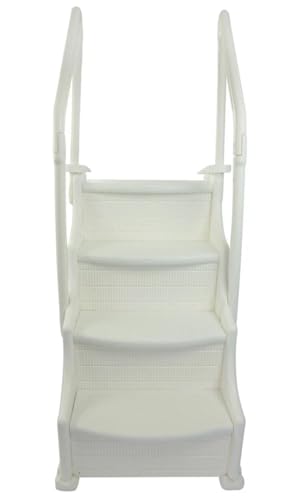 Escalera para piscina exterior 38 pulgadas ancho miniatura 3