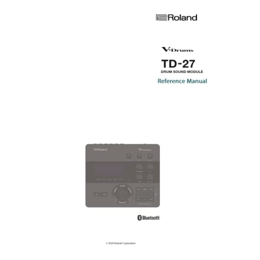 Roland V-Drums TD-27 Reference Manual