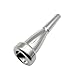 Missmore 3C 5C 7C Set Trumpet Mouthpiece Silver Plated - Professional Brass Instrument Accessory for Beginner, Intermediate & Advanced Players - Trumpet Mouthpiece Kit (Shape 3C)