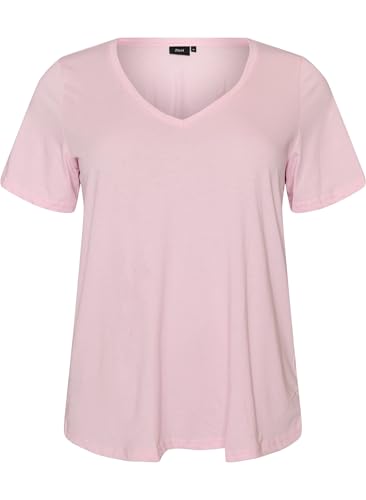 Zizzi Damen Große Größen T-Shirt Baumwolle V-Ausschnitt Gr Gr S Fairy Tale