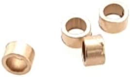 4pcs Pure 14K Yellow Gold Tube Crimp Beads, 1 X 1.6MM, By CRAFT WIRE