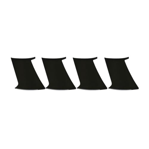 MAPHRWZ 4pcs Rear Side Unpainted Black Unfinished Spoiler Trunk Wing ABS Stabilizer for Subaru for Impreza 2002-2007