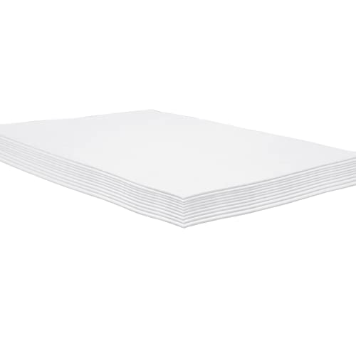ACTIVITYya - Hojas de espuma EVA blanca, 9 x 12 pulgadas, 2 mm de grosor, papel de espuma artesanal para artes y manualidades, 10 hojas