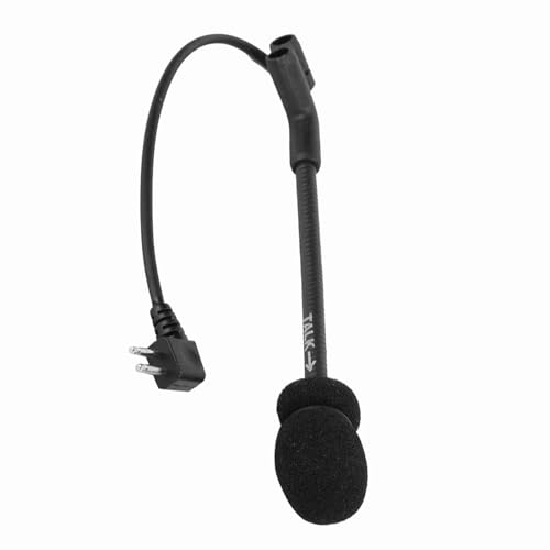 flexman Plug Play Headset Mikrofon, Schwarz ABS Ersatzmikrofon für Abnehmbares Gaming Headset, 2 Pin Abnehmbares Boom Mikrofon, 2 Poliges Mikrofon, Ersatz Gaming Mikrofonarm