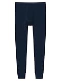 Schiesser Herren lange Unterhose mit Eingriff - Original Feinripp