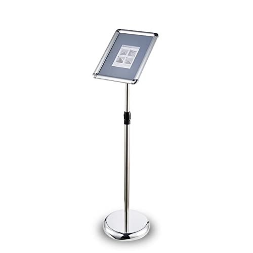 Support d'affiche A4 sur pied réglable en aluminium robuste style spirale - 2