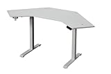 kowo K314 Corner Electric Height Adjustable Standing Desk, White