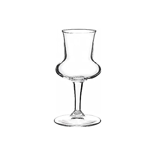 Bormioli Rocco 2973900 - Juego de 6 copas de cristal de reserva de grappa de 8,5 cm, decoración para mesa