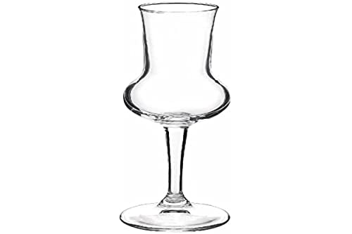 Bormioli Rocco 2973900 - Juego de 6 copas de cristal reserva Grappa 8,5 cm para decoración de mesa