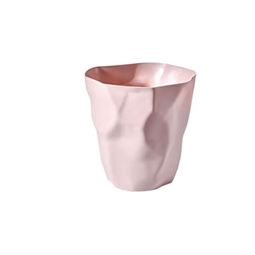Poubelle irrégulière moderne rose en plastique pour déchets de cuisine