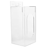 DEARMAMY Dispensador de Guantes Acrílico para Pared Organizador de Almacenamiento Compacto con Soporte Incluido Caja Multifuncional para Mascarillas y Guantes Montaje Fácil para Hogar y