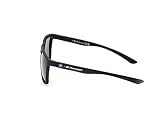BWM M Motorsport BS0031 męskie okulary przeciwsłoneczne, lekkie okulary przeciwsłoneczne, prostokątne soczewki, niebieskie szkło polaryzacyjne, matowe czarne, czarny, 54