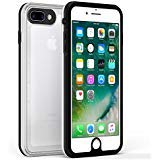 iPhone 8 Plus iPhone 7 Plus Waterproof Case, Fansteck Ultra Slim Waterproof IP68 / High Sensitive Touch Screen and Touch ID Waterproof Case 5.5-inch (Black/Clear)