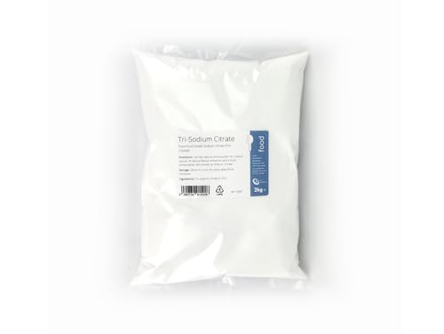 Intralabs Sodium Citrate 2kg - Salt Buffer, Vegan, Preservatitve, Gluten Free, GMO Free - Premium Quality TriSodium Citrate