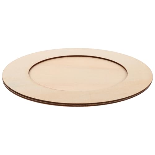 DEARMAMY Cornice Ovale in Legno Grezzo per Foto Fai da Te Kit Artigianale per Pittura Creativa Cornice Espositiva per e Decorazione Casa