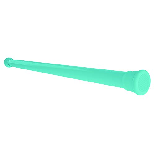 Image of Story@Home- Shower Curtain Rod, 100-160CM Adjustable Curtain Rod, Tension Spring Installation(No Tools Needed), Sturdy & Rust-Proof Curtain Rod, Ocean Green |Set of 2| No Drilling for Wall