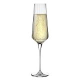 KROSNO Kieliszki do Szampana LUMI Avant-Garde, Zestaw 6 x 200 ml