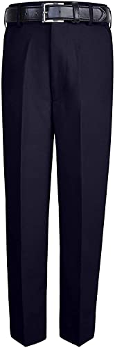 S.H. Churchill & Co. Boy's Comfort Waist Dress Pants and Belt - Navy, 18