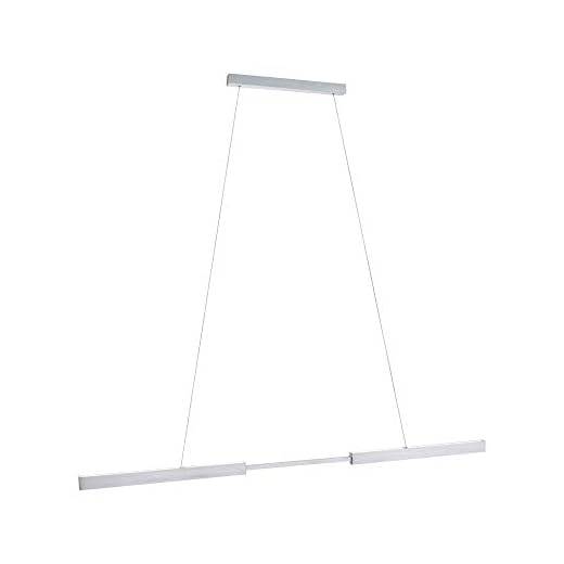 Paulmann 79815 Aptare LED armatur rektangulär inkl 1x18 watt dimbar tak borstad aluminium metall pendellampa 2700 K, 36 W